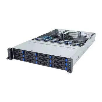 Giga Computing GigaByte R263-S30-AAH2 2U rack strežniški barebone, Intel 5./4. generacije, 12x 3,5/2,5 inch ležišč, 2x 1300W napajalnika