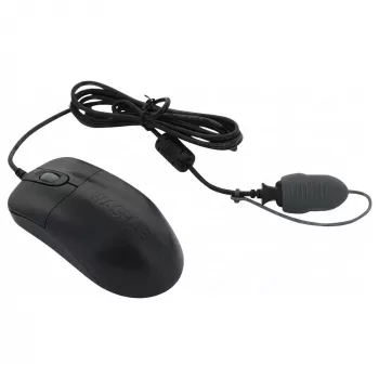 Seal Shield Silver Storm vodoodporna žična optična miška, 3 tipke, USB, črna