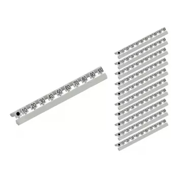 GoodConnections številčne oznake za LC optična vlakna, 10 do 100 v korakih po deset, 10-delni komplet (GC-N0071)