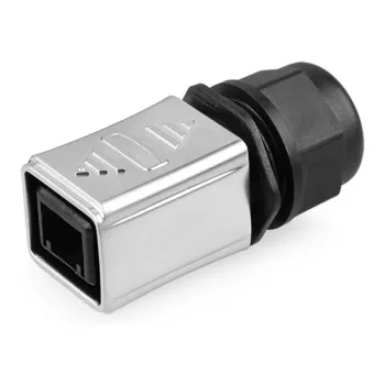 GoodConnections industrijski konektor S6 - nezaseden vtič, izrez RJ45, kovina, Good Connections®