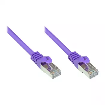 GoodConnections Alcasa RJ45 patch kabel, Cat5e, UTP, 0,15m, pozlačen, vijoličen