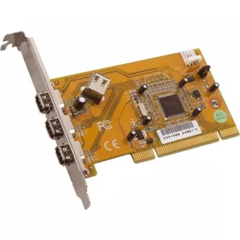 Dawicontrol DC-1394 PCI Express FireWire 400 adapter kartica z 2 zunanjima + 1 notranjim vratom, VIA VT6306, nizkoprofilni nosilec