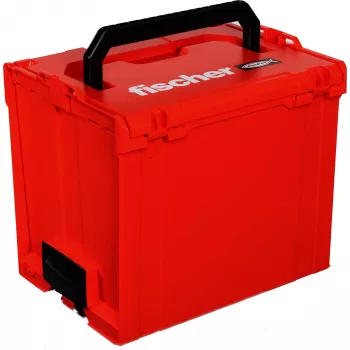FISCHER L-BOXX FLB 374 prazna škatla za shranjevanje orodja, rdeče-črna