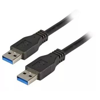 EFB Elektronik vrhunski kabel USB 3.0, vtič USB-A na vtič USB-A, 3 m, črn