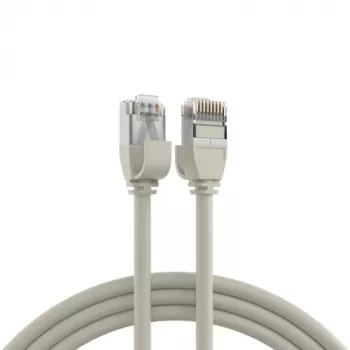EFB Elektronik RJ45 patch kabel Cat.6A U/FTP TPE 4mm Ultraflex siv 5m