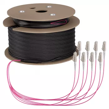 EFB trunk kabel U-DQ ZN BH OM4 8G 1x8 LC-LC 60m Dca LSZH