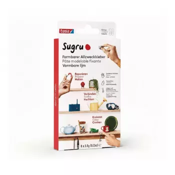 TESA Sugru oblikovalno univerzalno lepilo, paket 8 kosov, večbarvno
