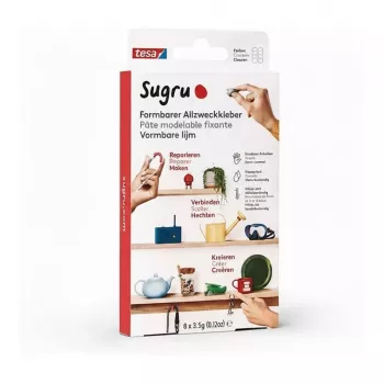 TESA Sugru oblikovalno univerzalno lepilo 8 kosov bel