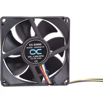 Alphacool ES 80 mm ventilator 800-6000 RPM 80x80x25mm (črn, dvokroglični ležaj, PWM, 80 mm)