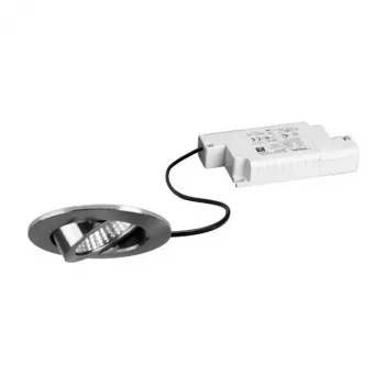 Brumberg 39363153 BB03 komplet okroglih vgradnih LED reflektorjev, 6W, 230V, nikelj, 3000K, zatemnljivo s faznim rezanjem, vrtljivo