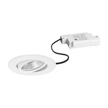 BRUMBERG BB23 komplet vgradnih LED reflektorjev 7W 230V IP65 okrogel, bel, vrtljiv, 3000K toplo bela, zatemnljivo s faznim rezanjem