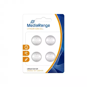 MEDIARANGE MRBAT132 CR2032 3V litijeva gumbna baterija (paket 4 kosov)