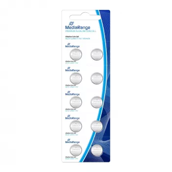MEDIARANGE MRBAT113 alkalna gumbna baterija LR44 1,5V (paket 10 kosov) blister