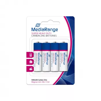 MEDIARANGE MRBAT144 cink-ogljikova baterija AA 1,5V paket 4 kosov