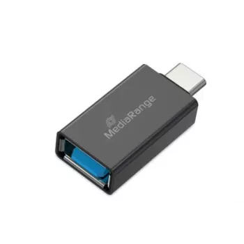 MEDIARANGE MRCS216 adapter USB-A na USB-C, črn, 5 Gbit/s