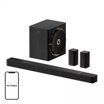 Ultimea Skywave X60 (U4421) zvočni sistem 7.1.4, Dolby Atmos, 8 inch nizkotonec, brezžični zadnji zvočniki, HDMI eARC, Bluetooth 5.4