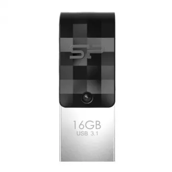 Silicon Power Mobile C31 USB ključek 16GB USB 3.1 Gen 1 / USB-C črn