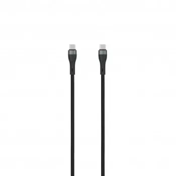 SEEK TOTI kabel USB-C na USB-C 2m pleten 3A črn
