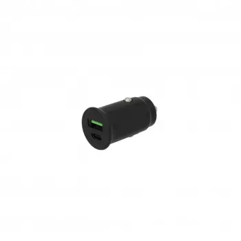 SEEK TOTI 30W Type-C + USB A hitri avtomobilski polnilnik, črn