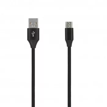 SEEK TOTI kabel USB A na Micro USB, 2m pleten, 2A, črn