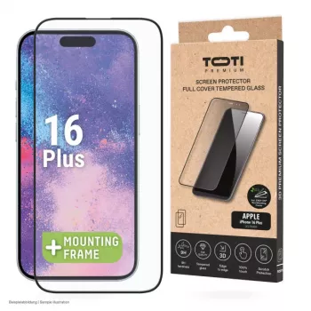 TOTI PREMIUM Premium kaljeno zaščitno steklo za zaslon 3D s polnim prekritjem za Apple iPhone 16 Plus / 15 Plus