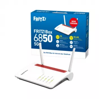 FRITZ!Box 6850 5G v2 5G/LTE usmerjevalnik z Wi-Fi 5, Mesh, DECT