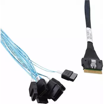 Microchip Adaptec notranji SAS kabel - 1x8 Slim SAS (SFF-8654) na 8x SATA - 0,8 m