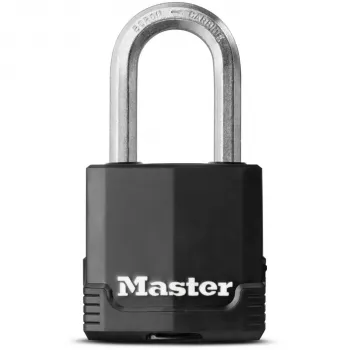 Master Lock M115EURDLF Excell laminirana obešanka 49 mm širina obroča, 38 mm višina obroča, različni ključi, zaščitna prevleka, za vrata, garaže, ograje