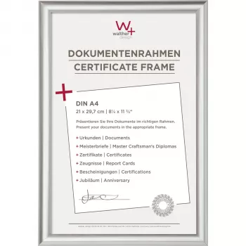 WALTHER Trendstyle KP130S okvir za slike 21x29,7 cm DIN A4 plastika srebrn