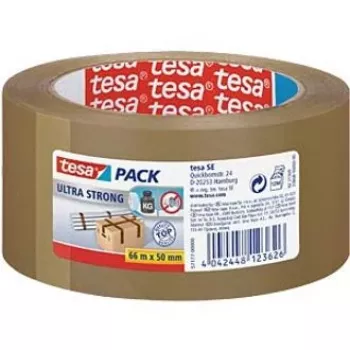 Tesa ultra močan lepilni trak za pakiranje 66m x 50mm rjav PVC