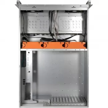Inter-Tech IPC Storage 4U-4408-L 4U rackmount ohišje strežnika, 8x 3,5 inch hot-swap, brez napajalnika, črno