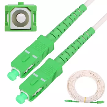 Extralink patch kabel SC/APC-SC/APC, LSOH, singlemode, simpleks, G.657A2, 3 mm, 15 m, bel