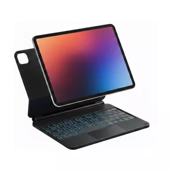 INATECK tipkovnica Ace Touch iPad 11/10.9 QWERTZ RGB grafitna