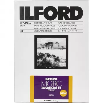 ILFORD MG RC DL 13x18 cm (5x7 in) sijajni variabilni kontrastni črno-beli fotografski papir, 100 listov