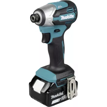 Makita DTD158RTJ 18V LXT komplet brezkrtačnega udarnega vijačnika z 2x 5.0Ah baterijama, polnilnikom in kovčkom Makpac