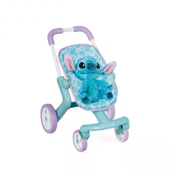 Smoby Stitch otroški voziček s plišasto igračo 25 cm
