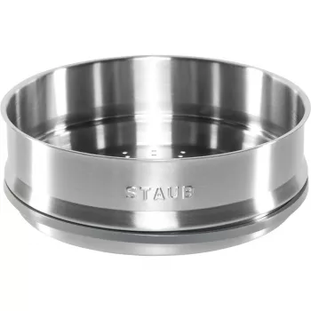 Staub 26 cm vložek za paro, emajlirana litoželezna, temno modra