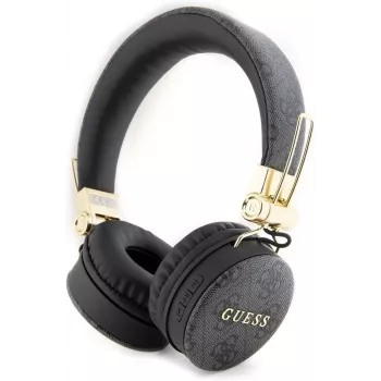 GUESS GUBH704GEMK brezžične naglavne slušalke, črne, 4G Metal Logo