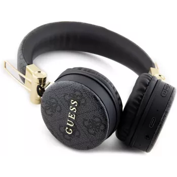 GUESS GUBH704GEMK brezžične naglavne slušalke, črne, 4G Metal Logo