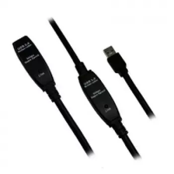 MCL Samar MC923AMF/A-15M kabel USB 3.2 Gen 1 - 15 m - USB-A na USB-A - črn