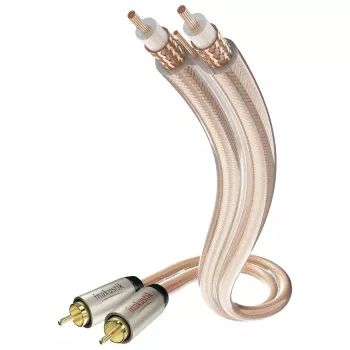 IN-AKUSTIK Star avdio kabel RCA moški na RCA moški 1,5 m črn