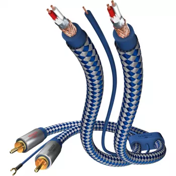 IN-AKUSTIK Premium II Phono RCA povezovalni kabel 1,5m črn