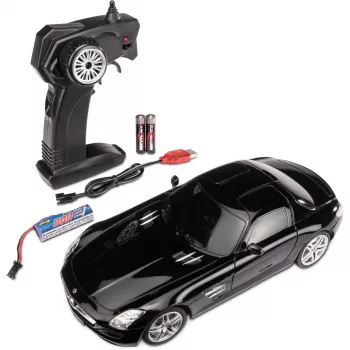 Carson RC 1:24 Mercedes-Benz SLS AMG 2.4G 100% RTR črn