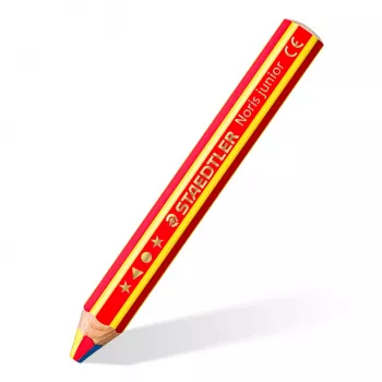 STAEDTLER Noris Junior 1403 BK 3-v-1 mavrični svinčnik, črn, lomljenju odporen, PEFC, za otroke od 2 let
