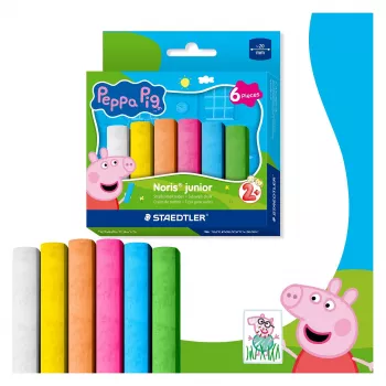STAEDTLER Junior ulična kreda Peppa Pig 6 kosov kartonska embalaža