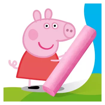 STAEDTLER Junior ulična kreda Peppa Pig 6 kosov kartonska embalaža