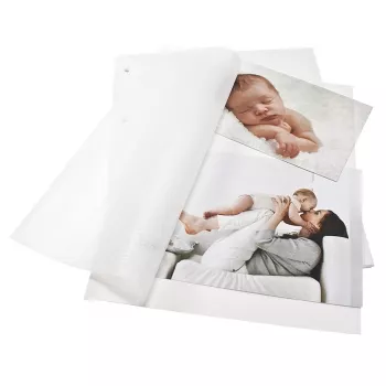 Goldbuch fotokarton bel DIN A4 s svilenim papirjem 20 listov 83001