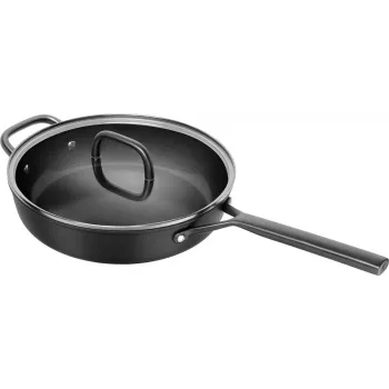 ZWILLING Milano ponev za saute s steklenim pokrovom 28 cm, črna