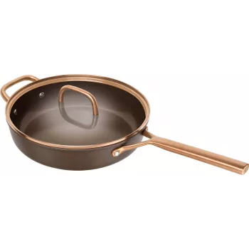 ZWILLING Milano ponev sautier s steklenim pokrovom 28 cm, rjava