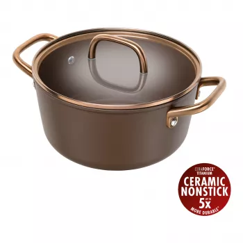 ZWILLING Milano lonec za juho s pokrovom iz stekla 24 cm, rjav